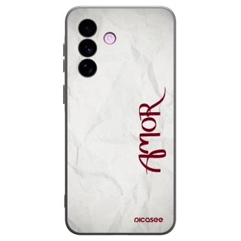 Picasee Μαύρη θήκη σιλικόνης για Samsung Galaxy A57 5G - Amor