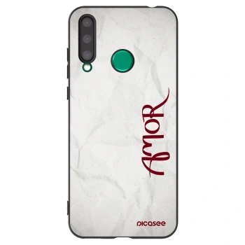 Picasee Μαύρη θήκη σιλικόνης για Honor 20 Lite - Amor