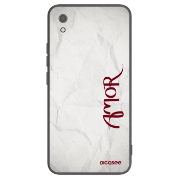 Picasee Μαύρη θήκη σιλικόνης για Xiaomi Redmi 7A - Amor