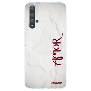 Picasee διαφανής θήκη σιλικόνης Huawei Nova 5T - Amor