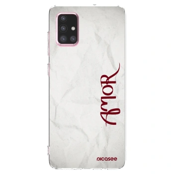 Picasee διαφανής θήκη σιλικόνης Samsung Galaxy A71 A715F - Amor