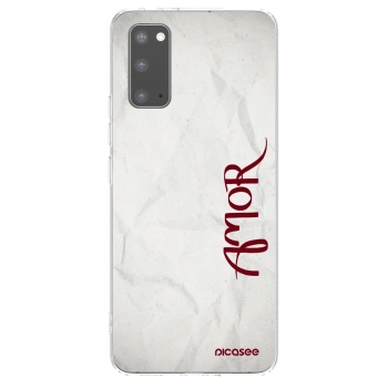 Picasee διαφανής θήκη σιλικόνης Samsung Galaxy S20 G980F - Amor