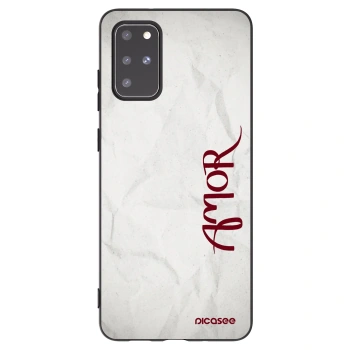 Picasee Μαύρη θήκη σιλικόνης για Samsung Galaxy S20+ G985F - Amor