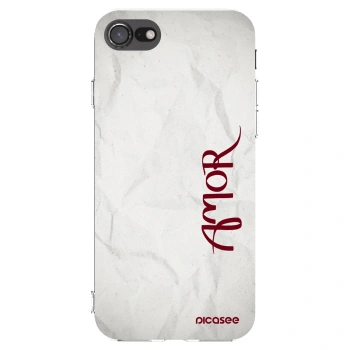 Picasee διαφανής θήκη σιλικόνης Apple iPhone SE 2020 - Amor