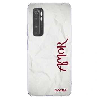 Picasee διαφανής θήκη σιλικόνης Xiaomi Mi Note 10 Lite - Amor