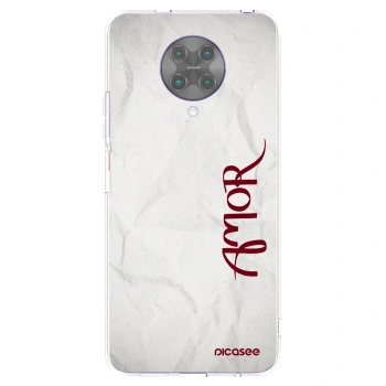 Picasee διαφανής θήκη σιλικόνης Xiaomi Poco F2 Pro - Amor