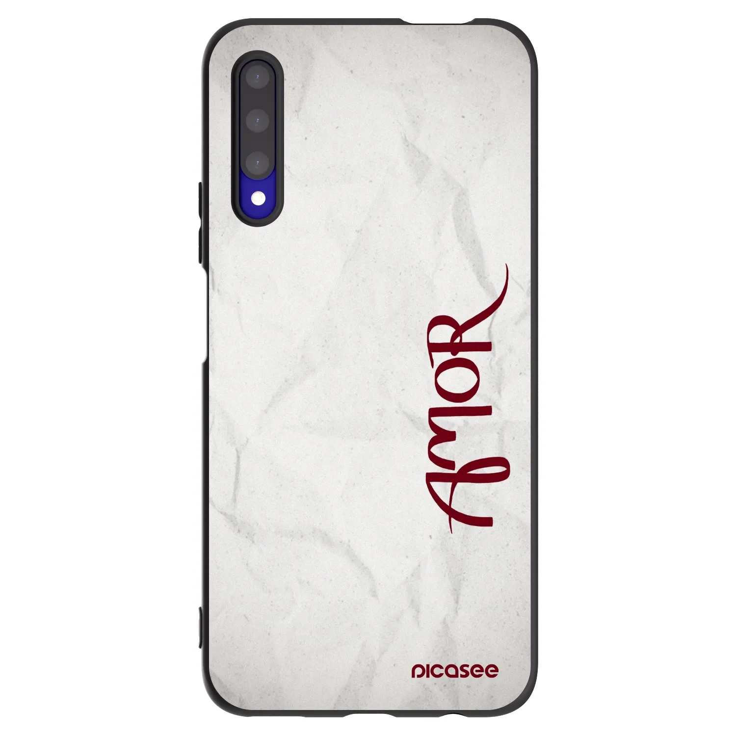 Picasee Μαύρη θήκη σιλικόνης για Honor 9X Pro - Amor