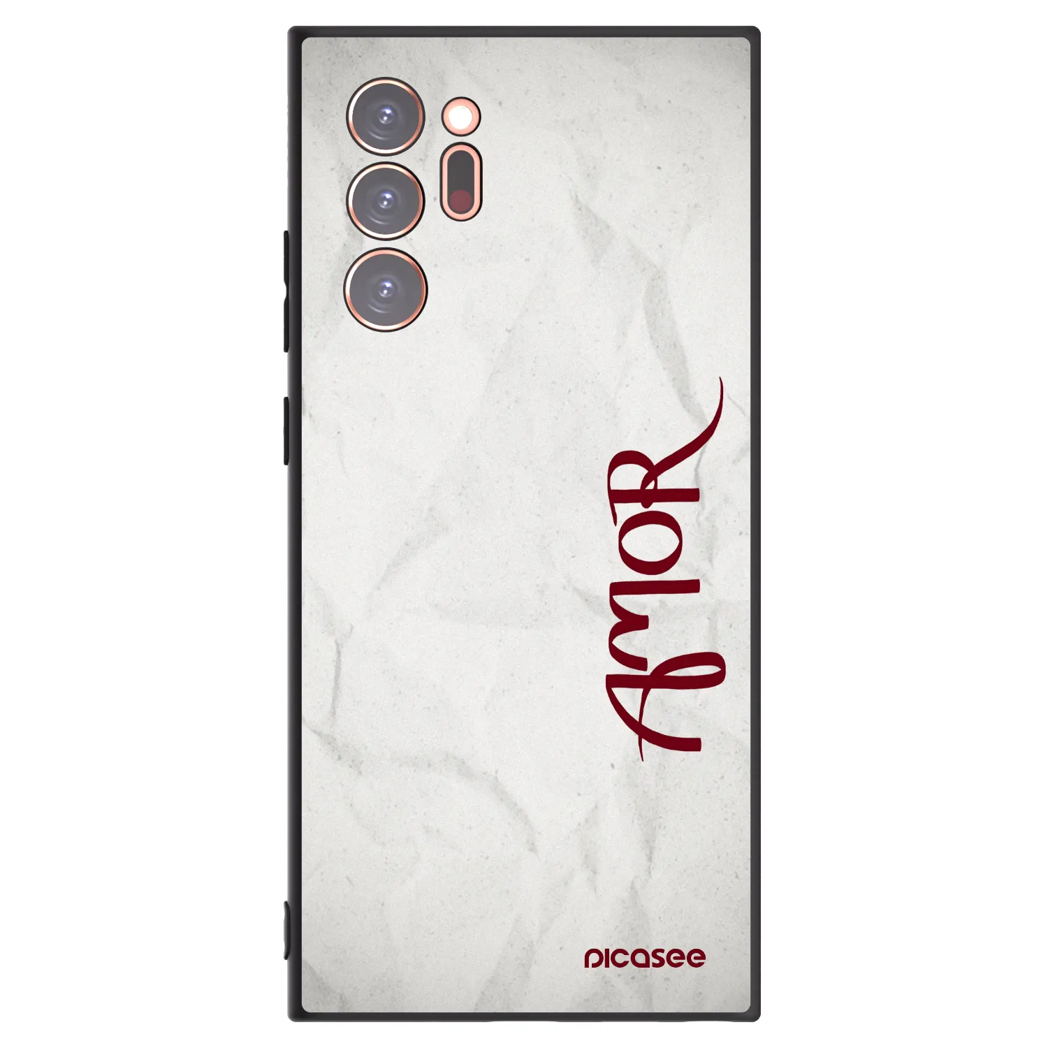 Picasee Μαύρη θήκη σιλικόνης για Samsung Galaxy Note 20 Ultra - Amor
