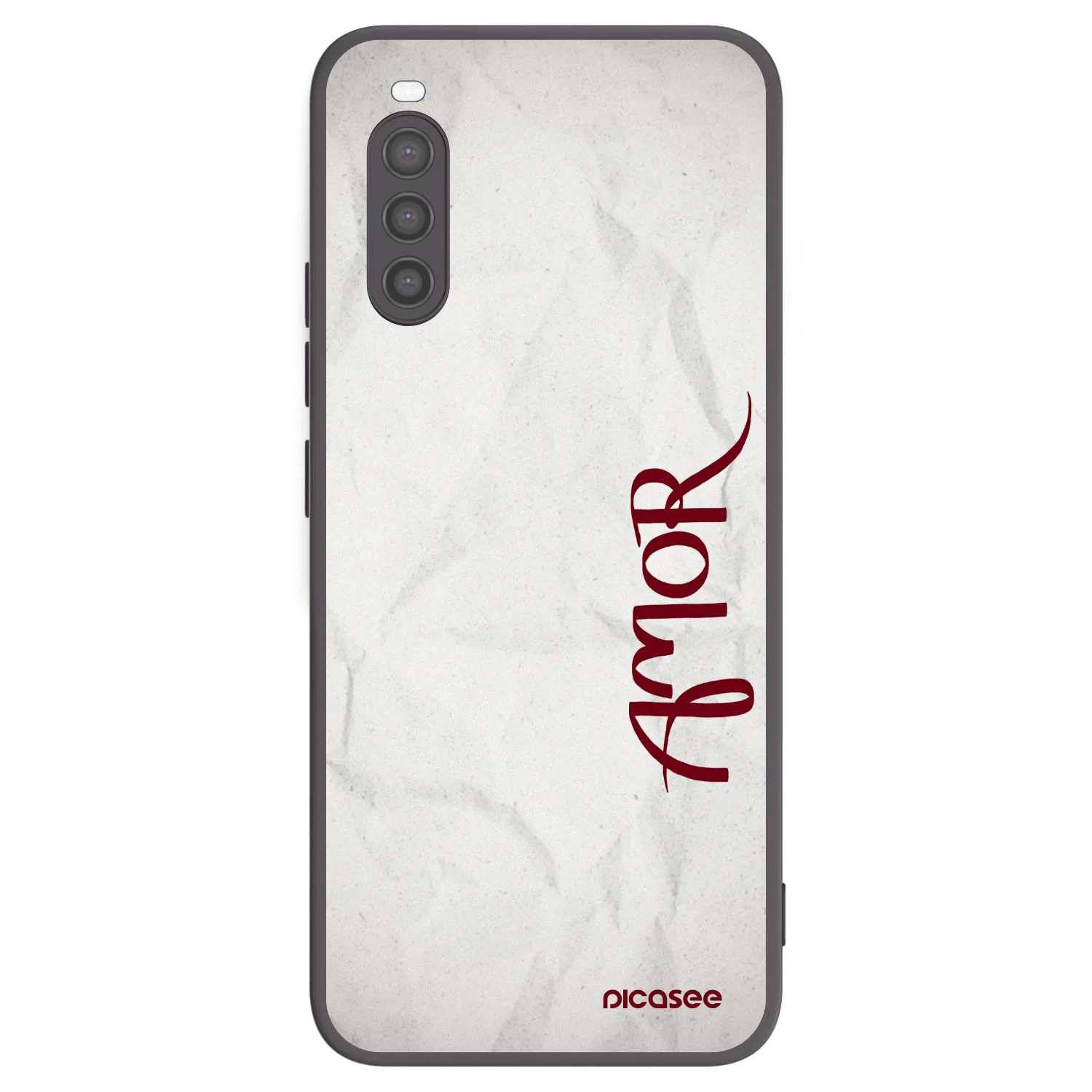 Picasee Μαύρη θήκη σιλικόνης για Sony Xperia 10 II - Amor