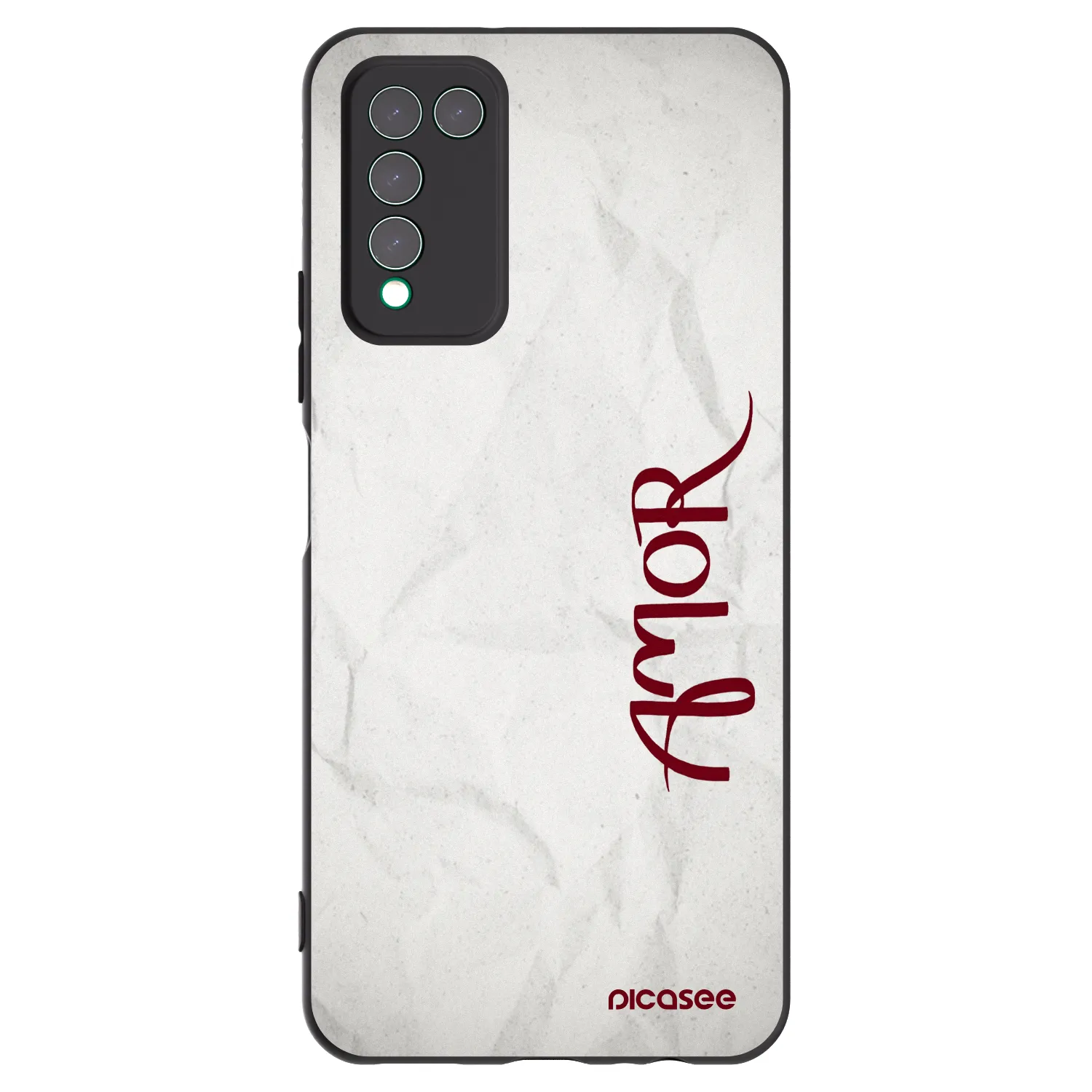 Picasee Μαύρη θήκη σιλικόνης για Honor 10X Lite - Amor