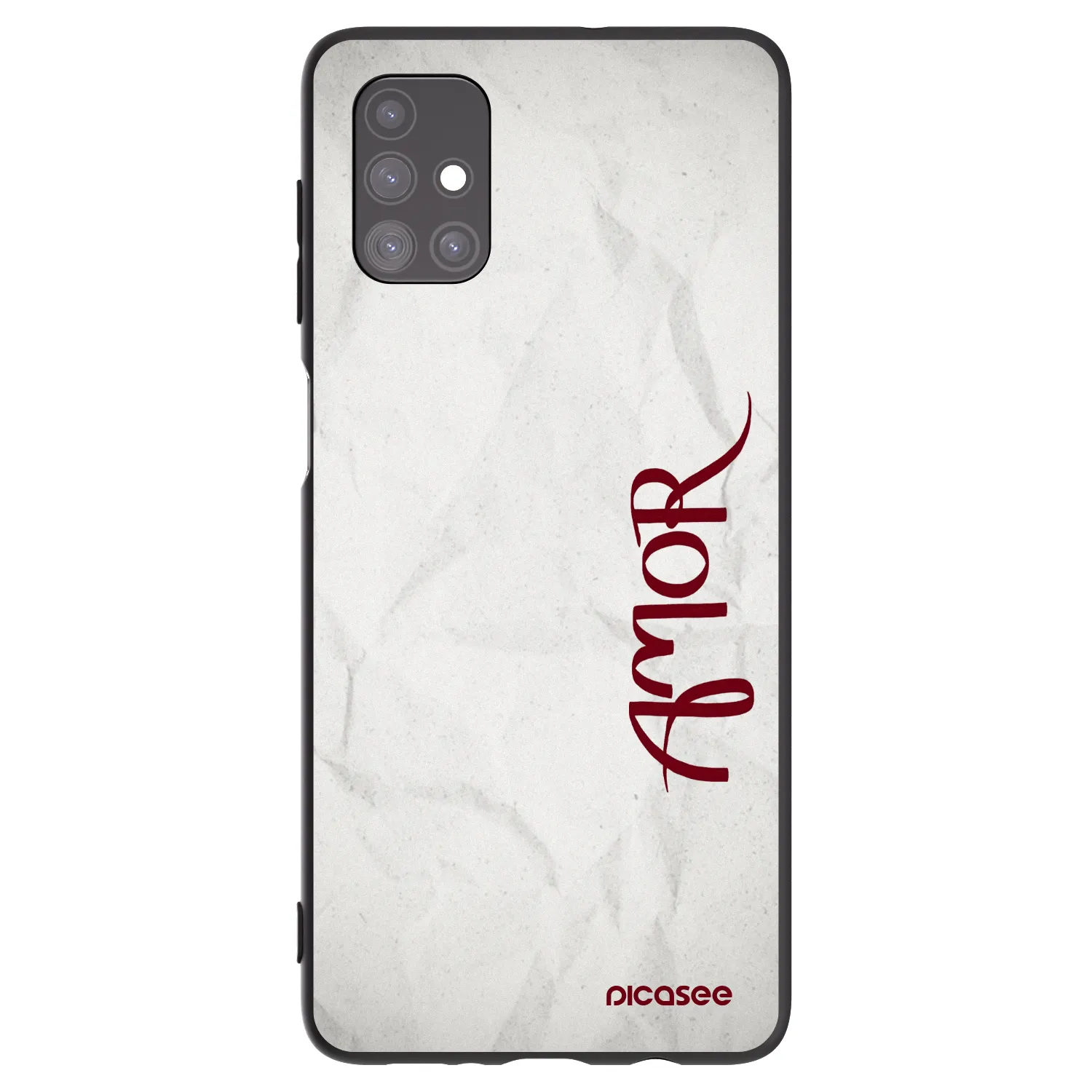 Picasee Μαύρη θήκη σιλικόνης για Samsung Galaxy M51 M515F - Amor