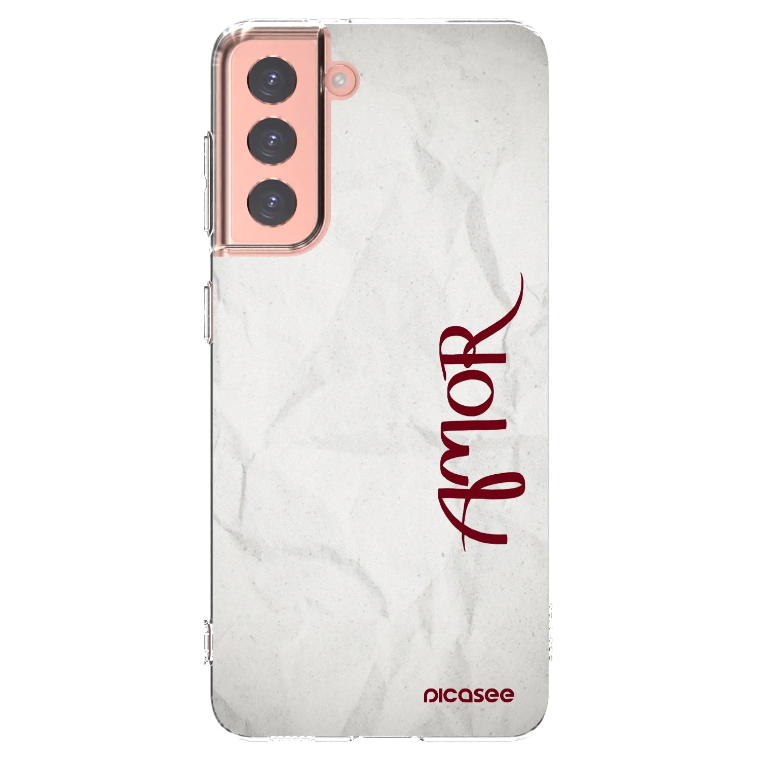 Picasee διαφανής θήκη σιλικόνης Samsung Galaxy S21 5G G991B - Amor