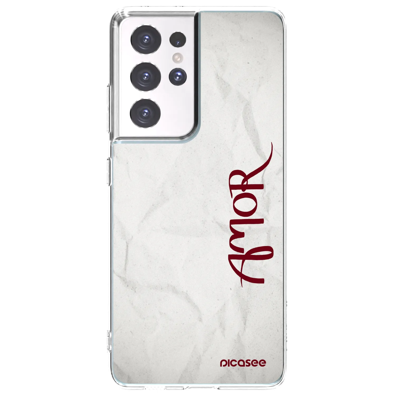 Picasee διαφανής θήκη σιλικόνης Samsung Galaxy S21 Ultra 5G G998B - Amor