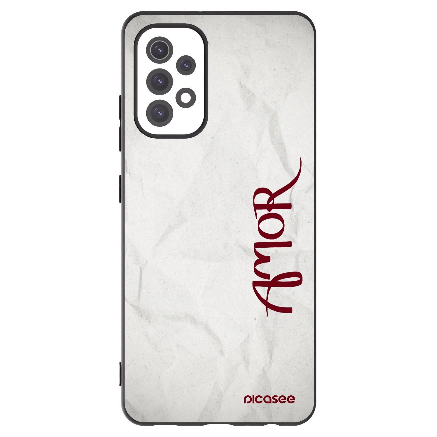 Picasee Μαύρη θήκη σιλικόνης για Samsung Galaxy A32 5G A326B - Amor