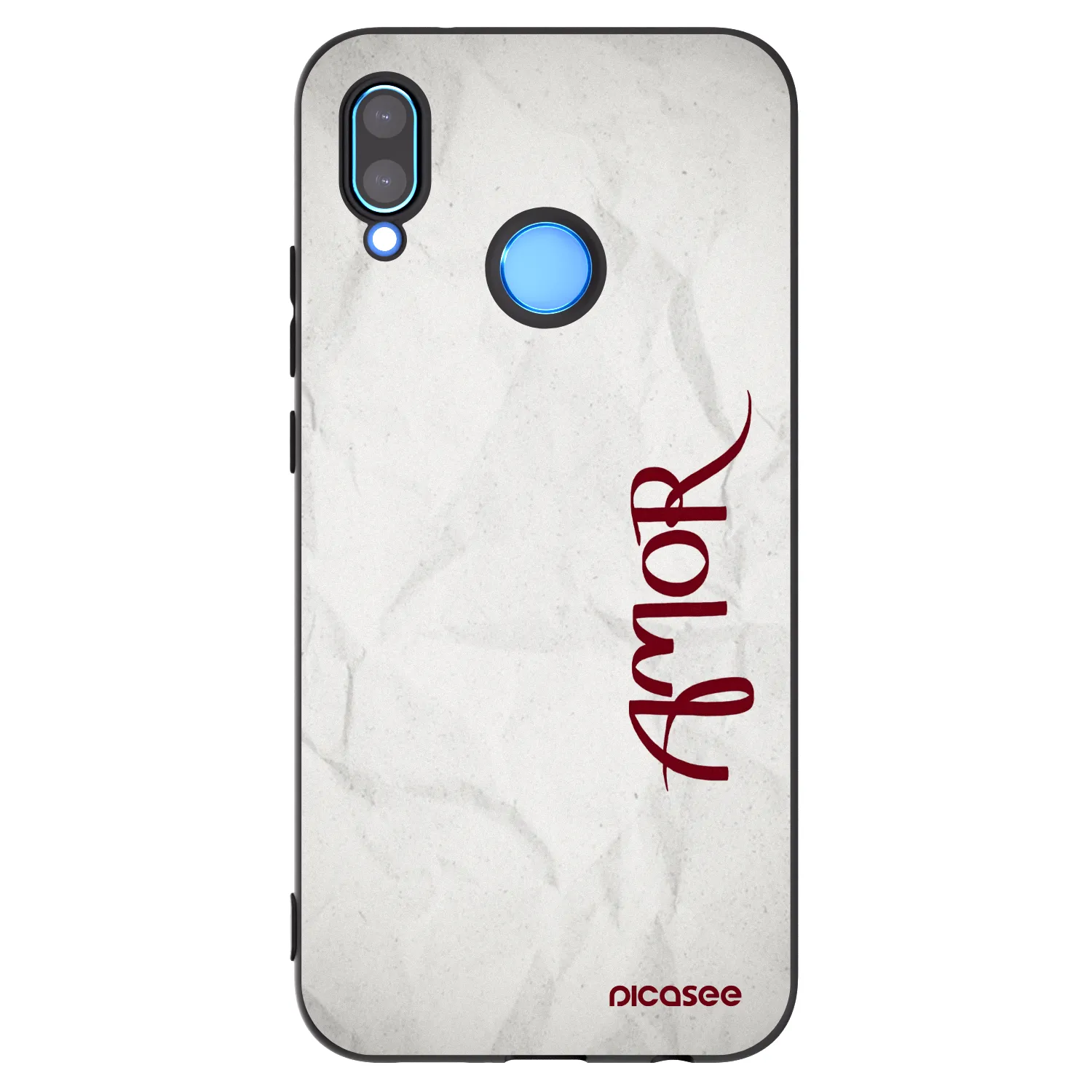 Picasee Μαύρη θήκη σιλικόνης για Huawei P20 Lite - Amor