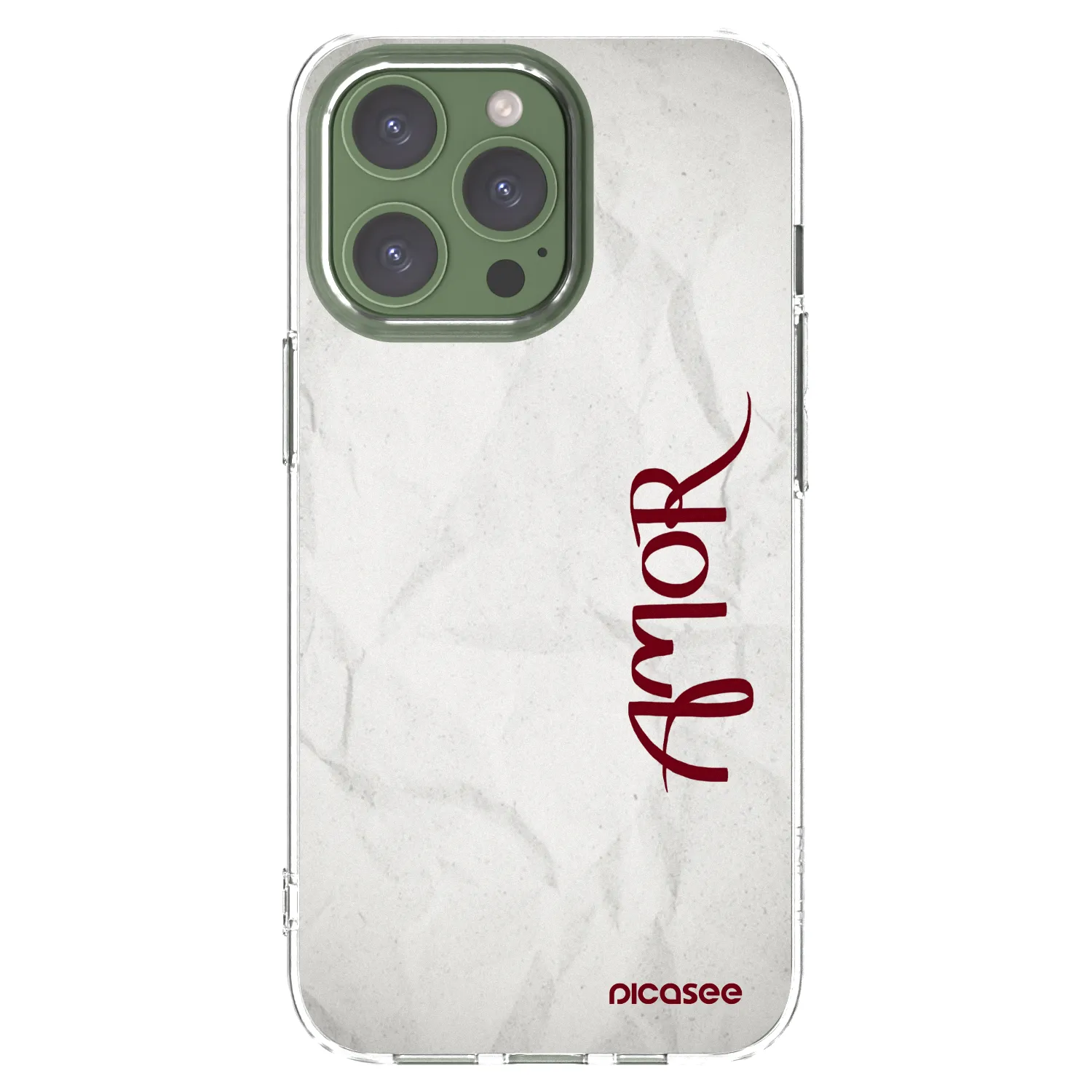 Picasee διαφανής θήκη σιλικόνης Apple iPhone 13 Pro - Amor