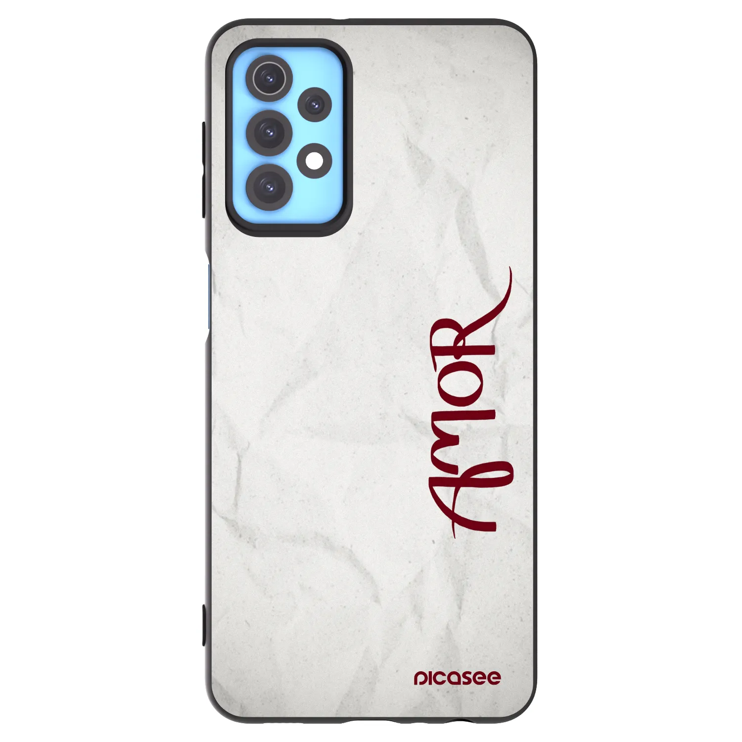 Picasee Μαύρη θήκη σιλικόνης για Samsung Galaxy A32 4G SM-A325F - Amor