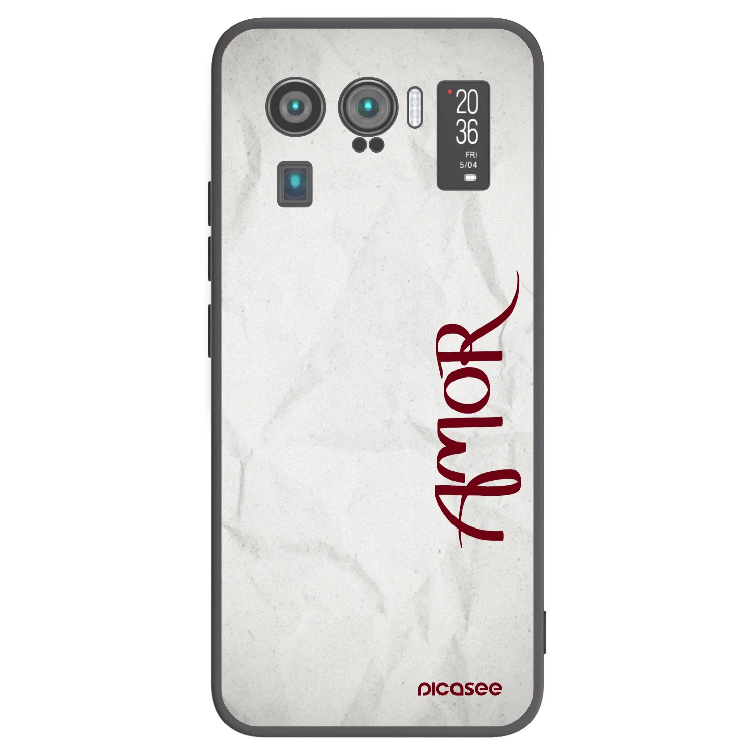 Picasee Μαύρη θήκη σιλικόνης για Xiaomi Mi 11 Ultra - Amor