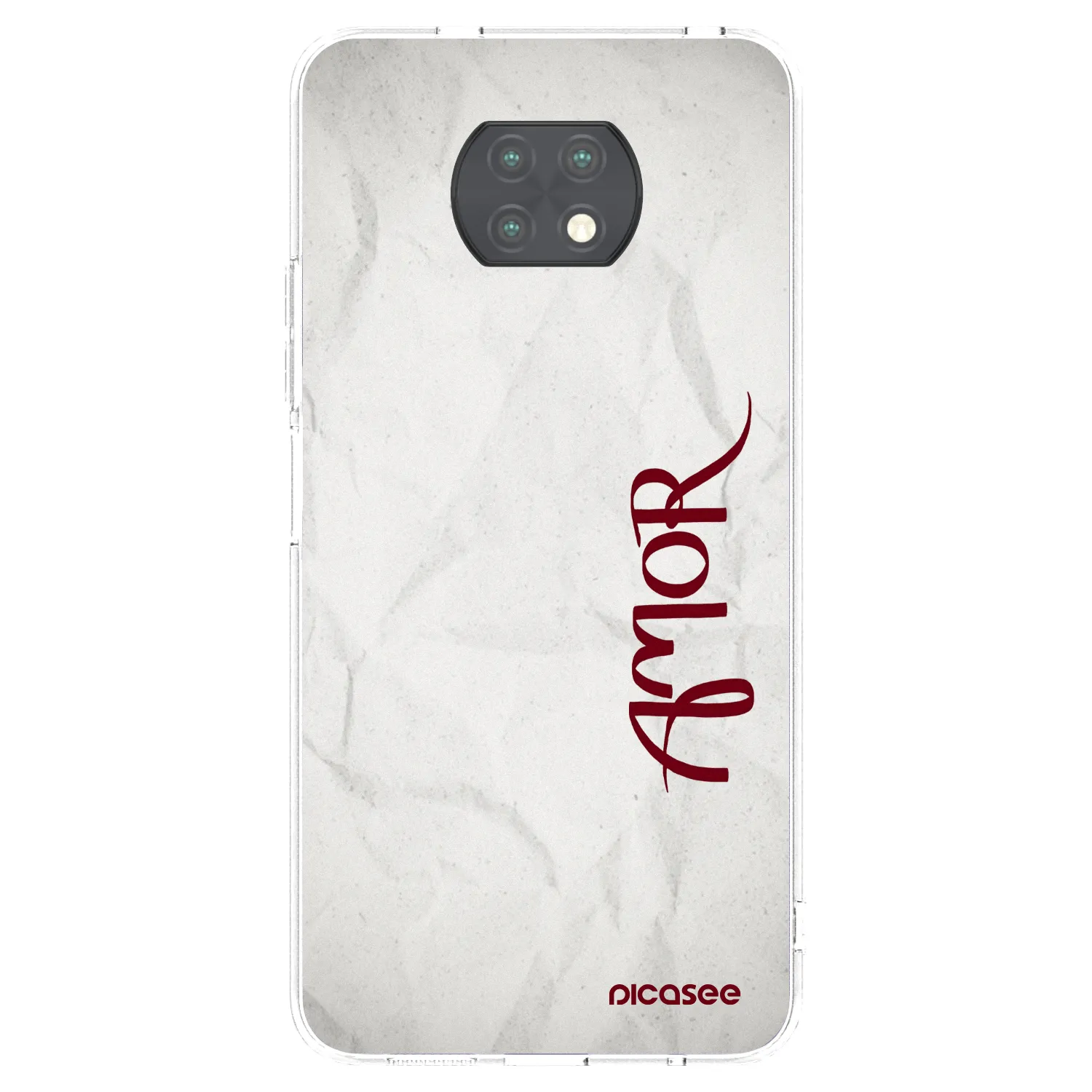 Picasee διαφανής θήκη σιλικόνης Xiaomi Redmi Note 9T - Amor