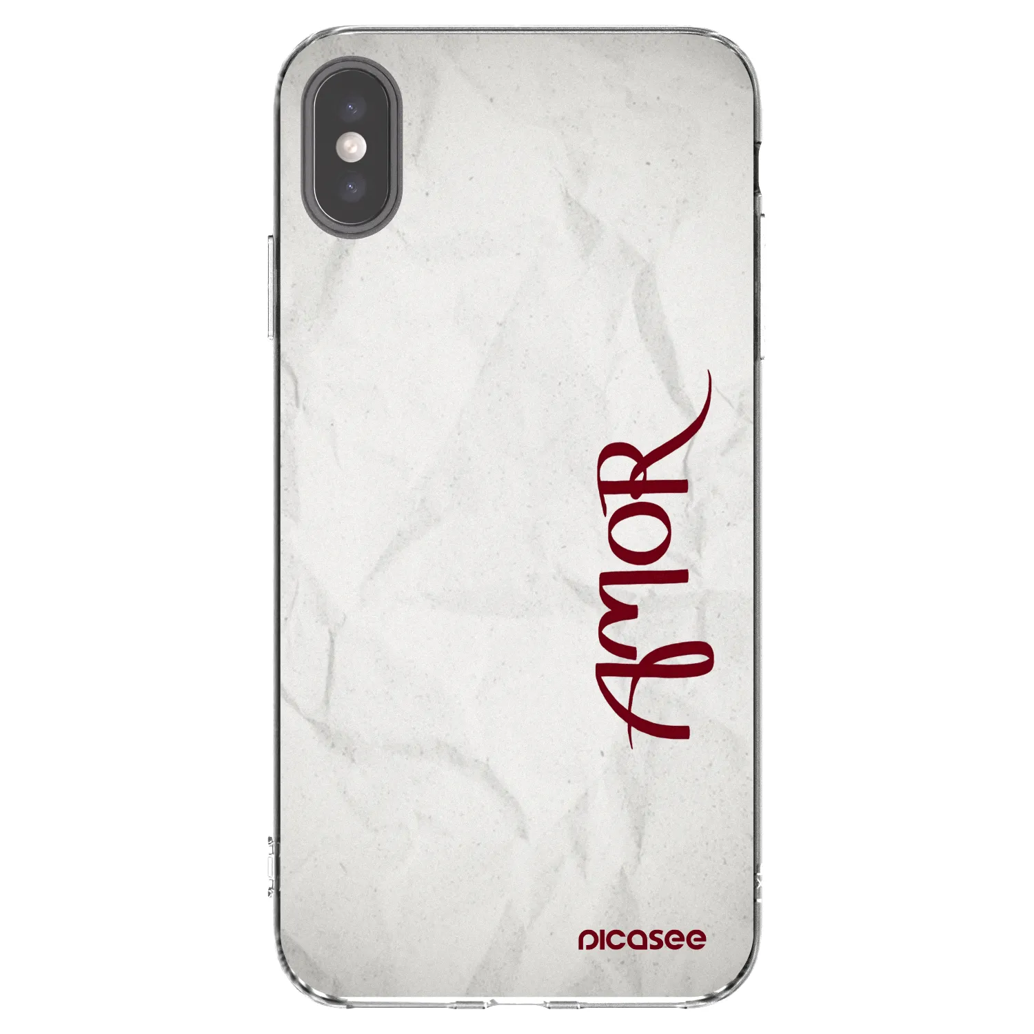 Picasee διαφανής θήκη σιλικόνης Apple iPhone XS Max - Amor