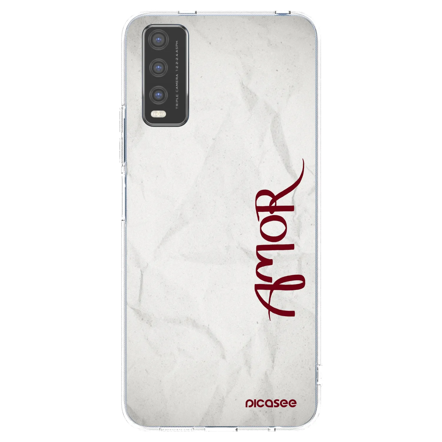 Picasee διαφανής θήκη σιλικόνης Vivo Y20s - Amor