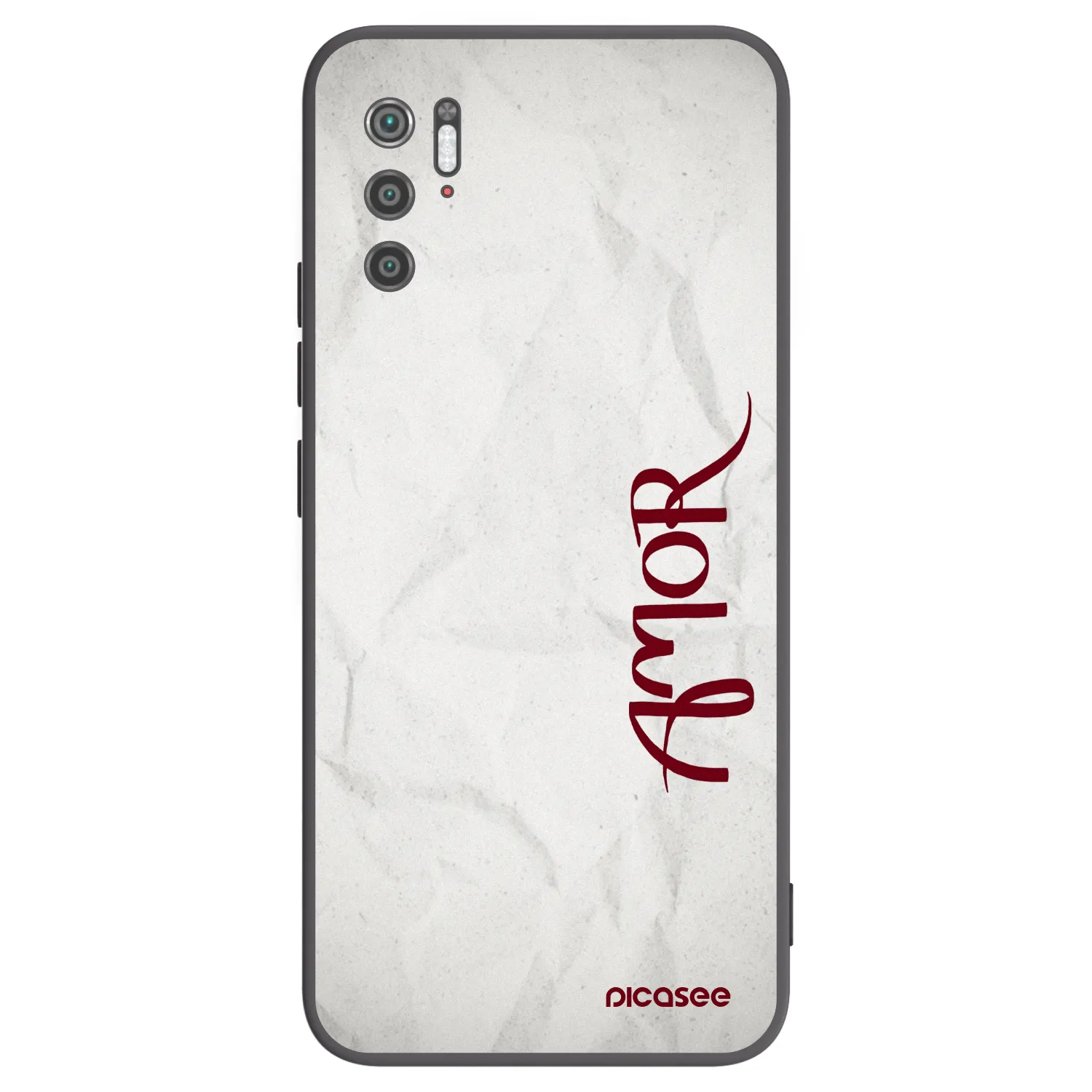Picasee Μαύρη θήκη σιλικόνης για Xiaomi Poco M3 Pro 5G - Amor