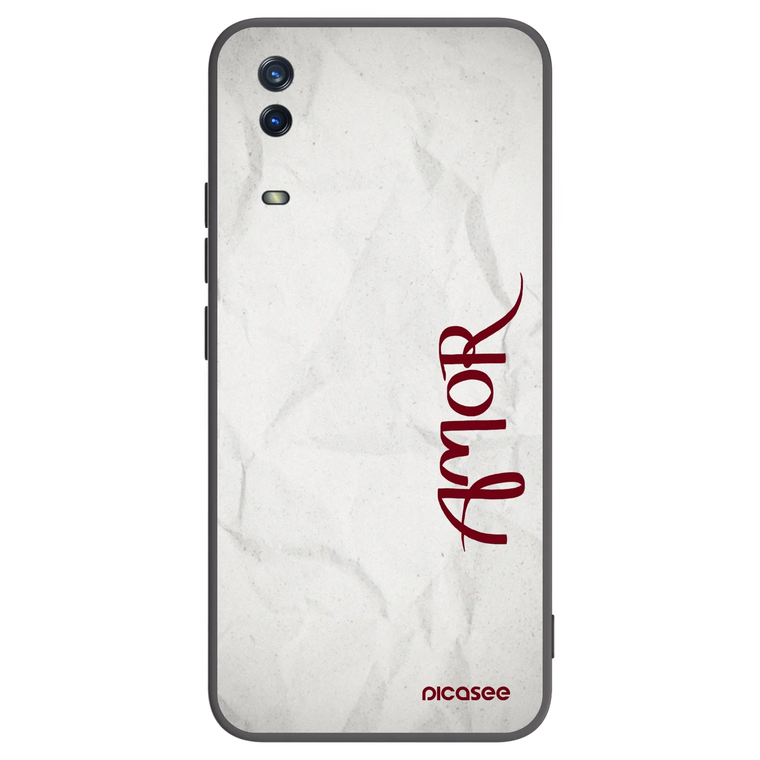 Picasee Μαύρη θήκη σιλικόνης για Vivo Y11s - Amor