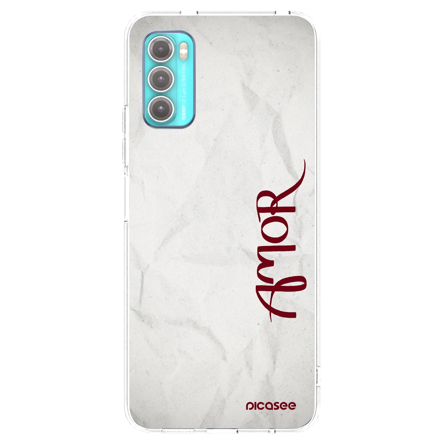 Picasee διαφανής θήκη σιλικόνης Motorola Moto G60 - Amor
