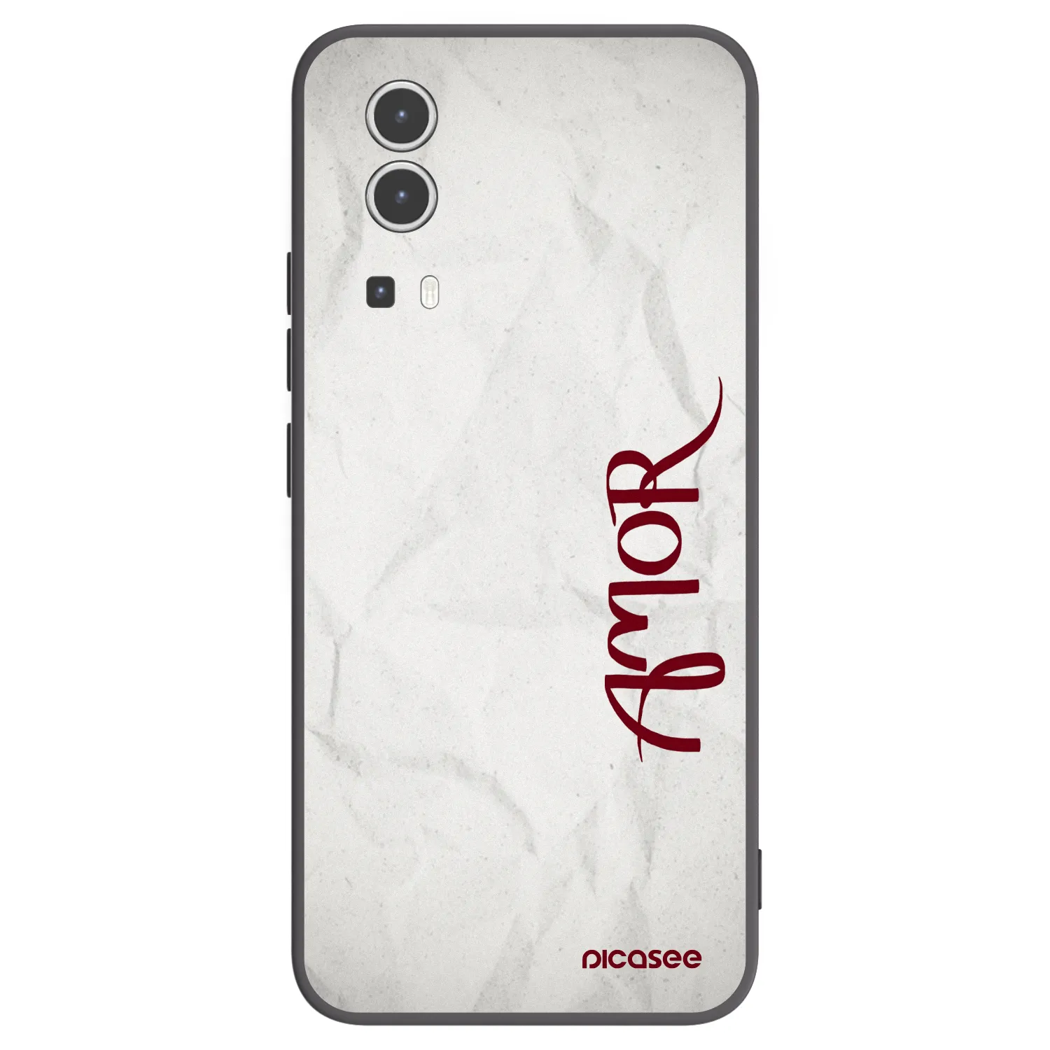 Picasee Μαύρη θήκη σιλικόνης για Vivo Y72 5G - Amor