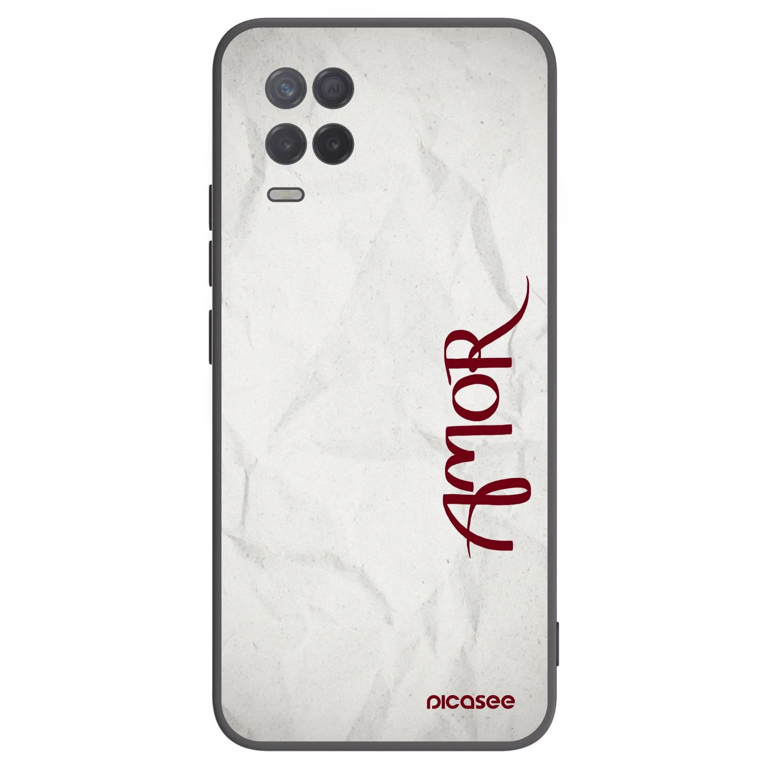 Picasee Μαύρη θήκη σιλικόνης για Realme 8 5G - Amor