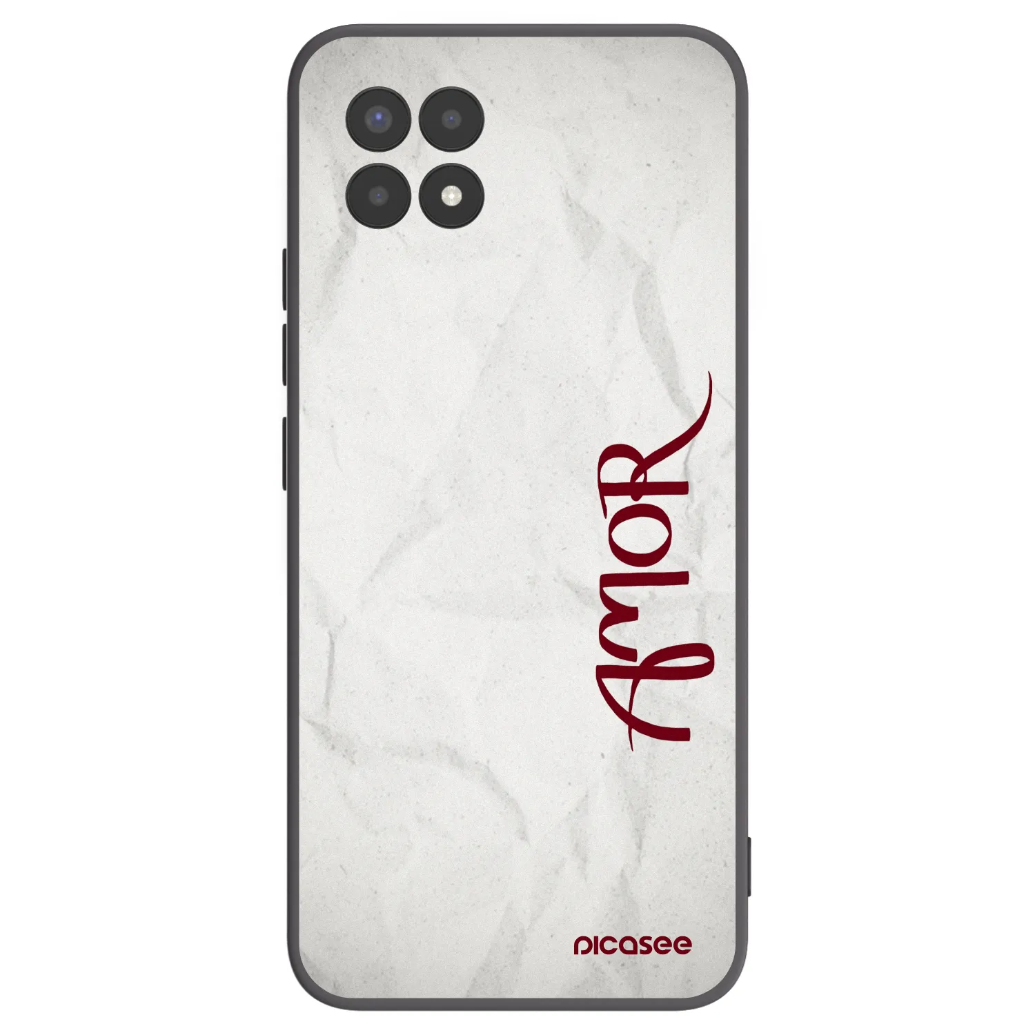 Picasee Μαύρη θήκη σιλικόνης για Realme 8i - Amor