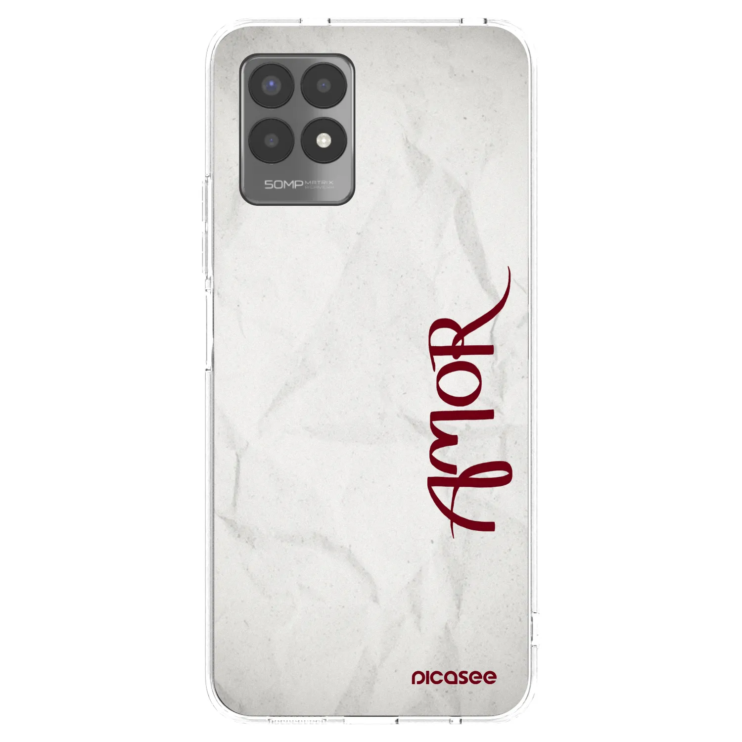 Picasee διαφανής θήκη σιλικόνης Realme 8i - Amor