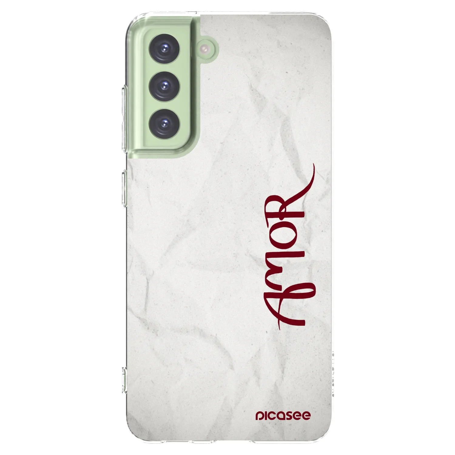 Picasee διαφανής θήκη σιλικόνης Samsung Galaxy S21 FE 5G - Amor
