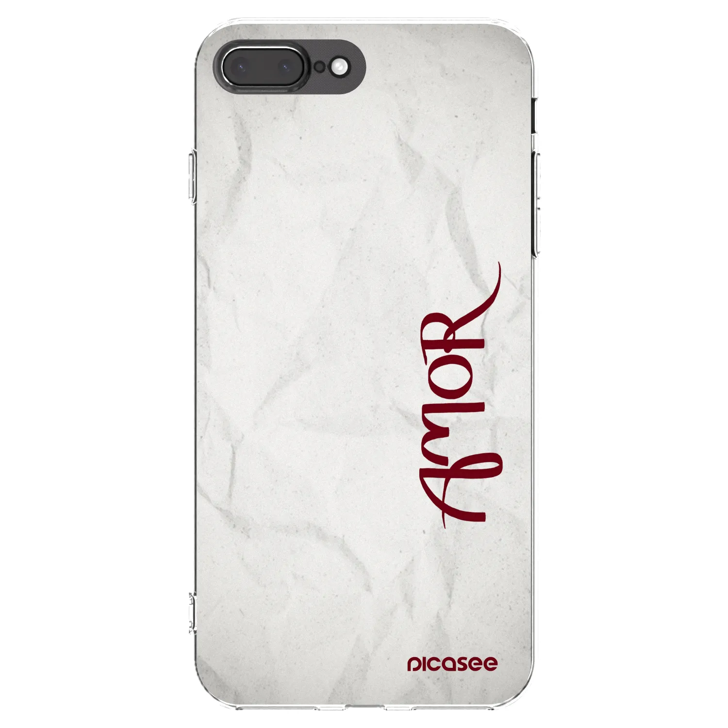 Picasee διαφανής θήκη σιλικόνης Apple iPhone 7 Plus - Amor