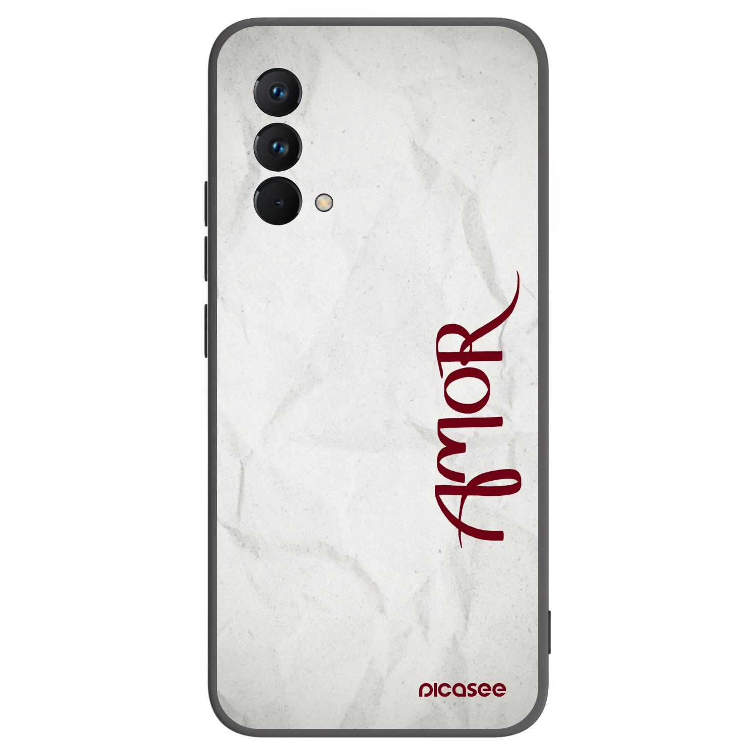 Picasee Μαύρη θήκη σιλικόνης για Realme GT Master Edition 5G - Amor