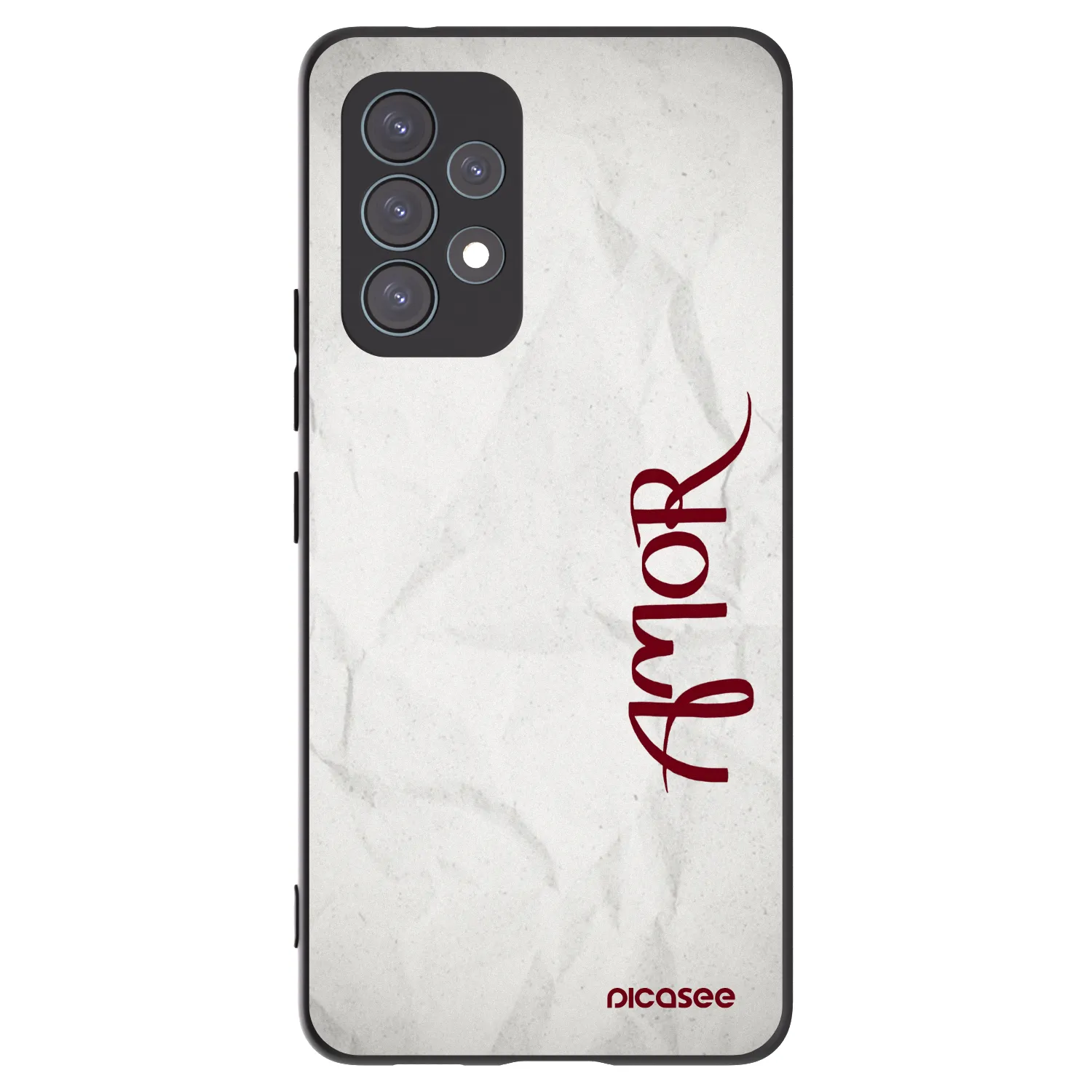 Picasee Μαύρη θήκη σιλικόνης για Samsung Galaxy A53 5G A536 - Amor