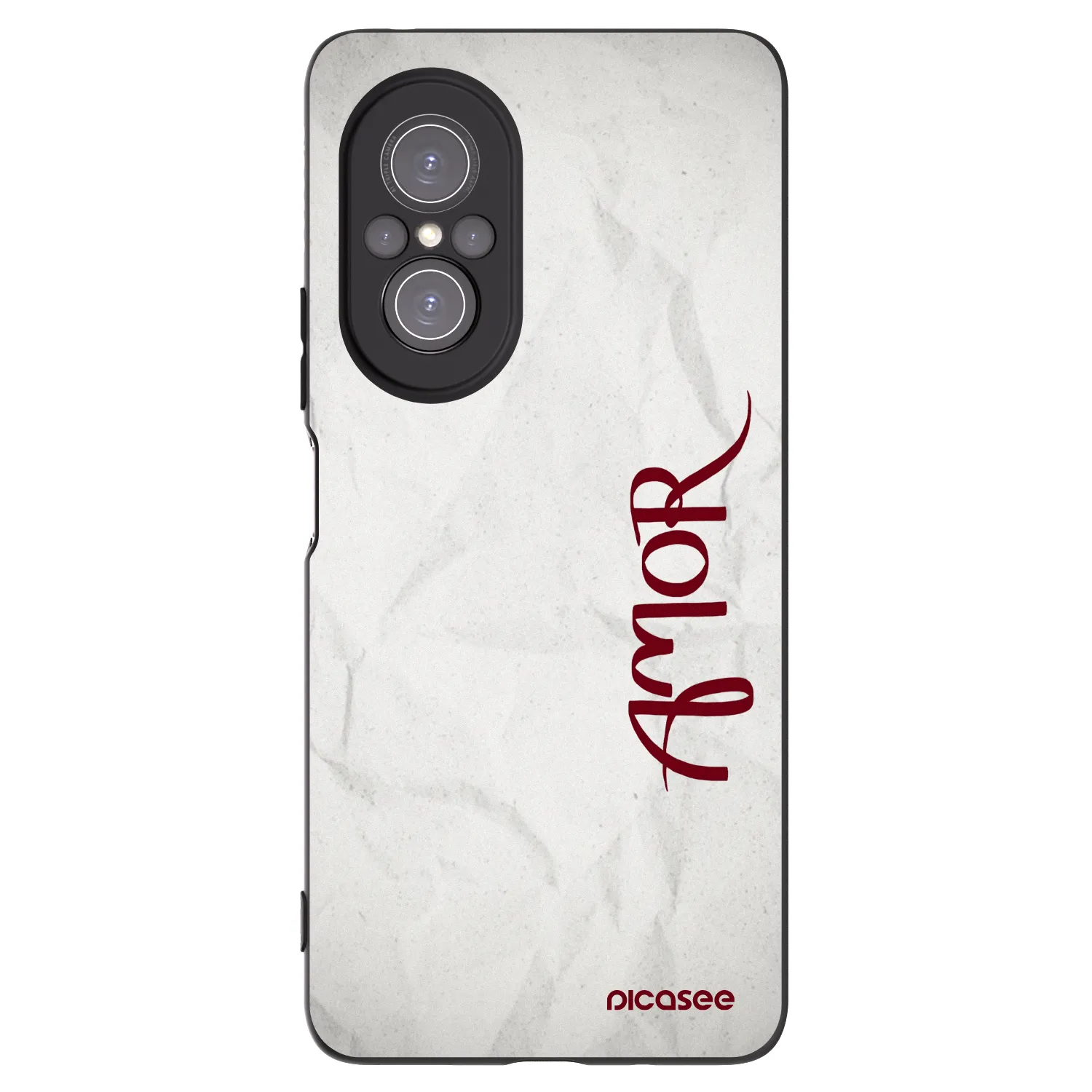 Picasee Μαύρη θήκη σιλικόνης για Huawei Nova 9 SE - Amor