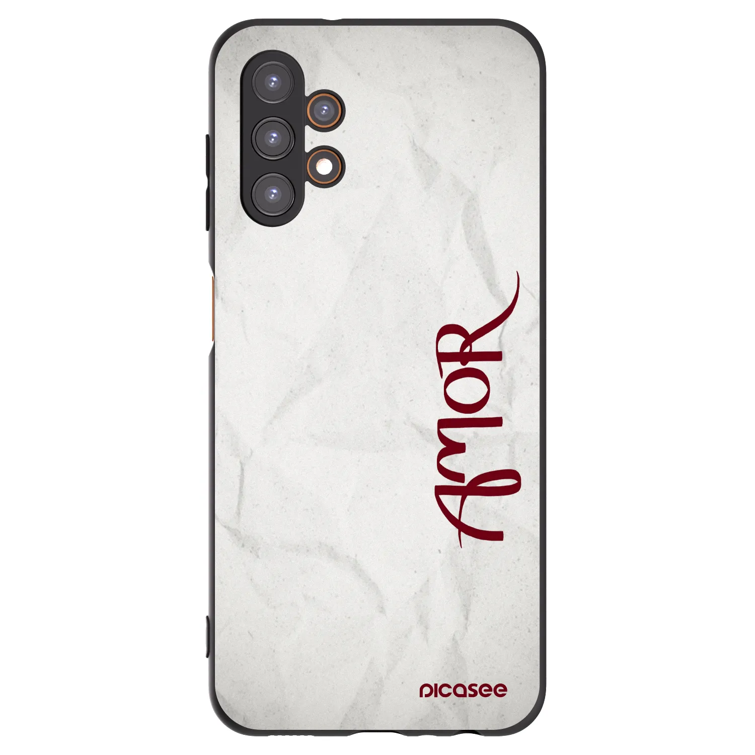 Picasee Μαύρη θήκη σιλικόνης για Samsung Galaxy A13 4G A135 - Amor