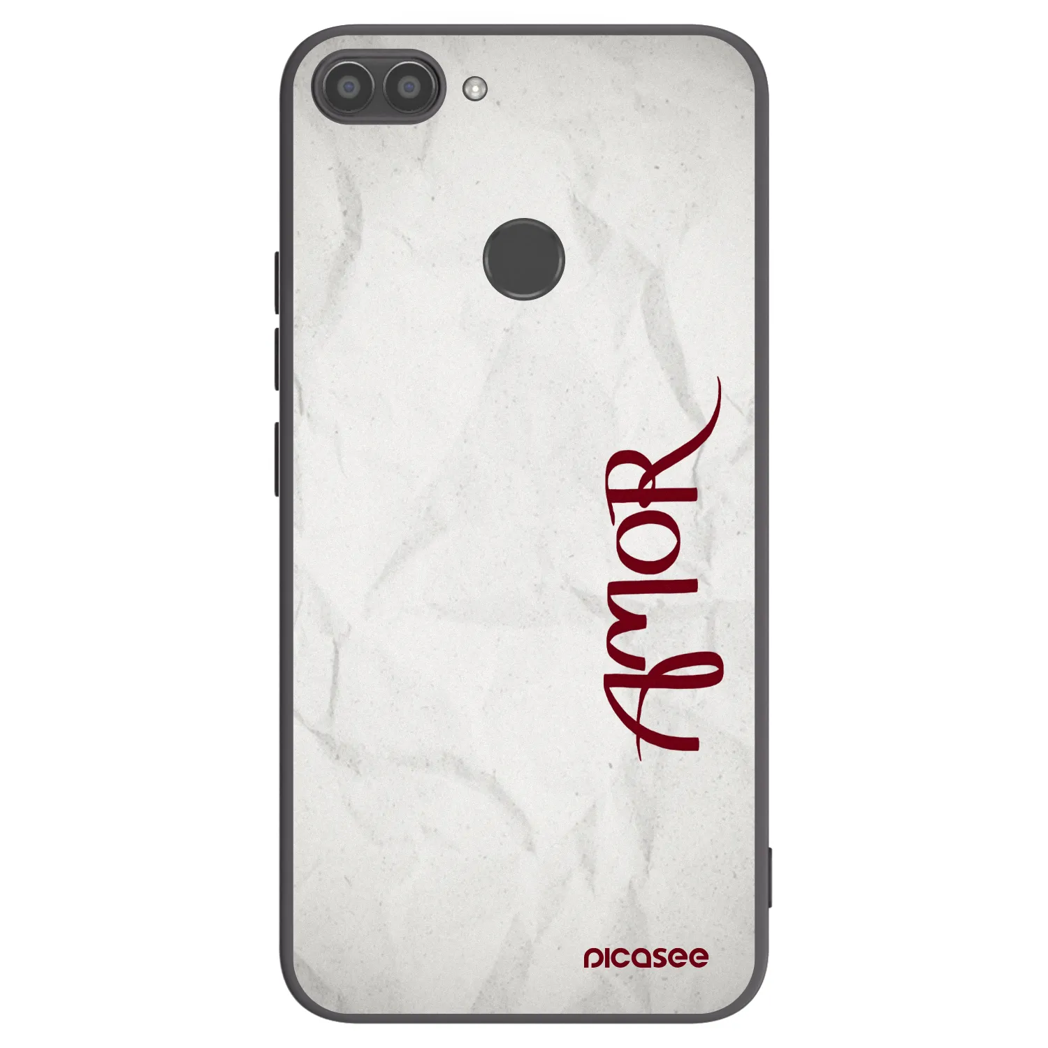 Picasee Μαύρη θήκη σιλικόνης για Huawei P Smart - Amor