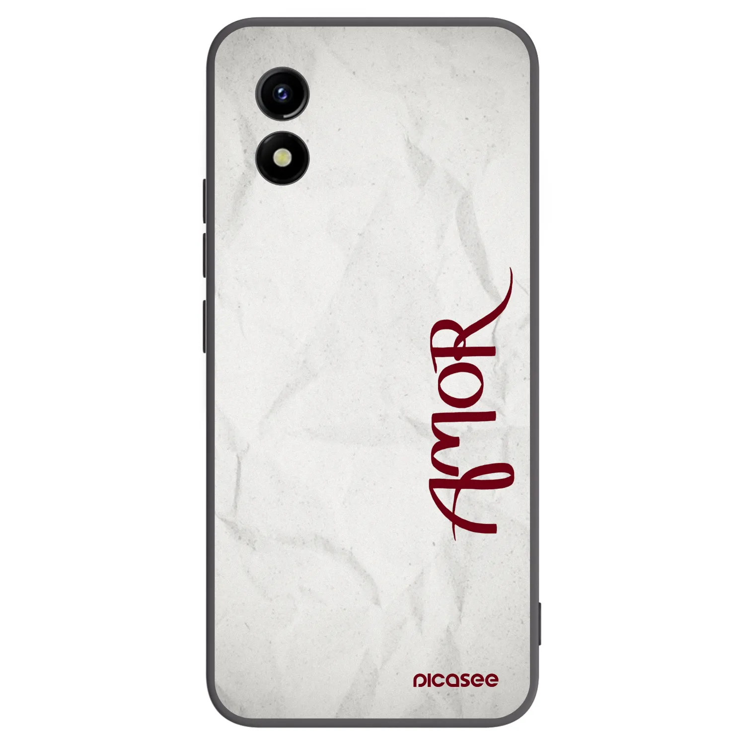 Picasee Μαύρη θήκη σιλικόνης για Vivo Y01 - Amor