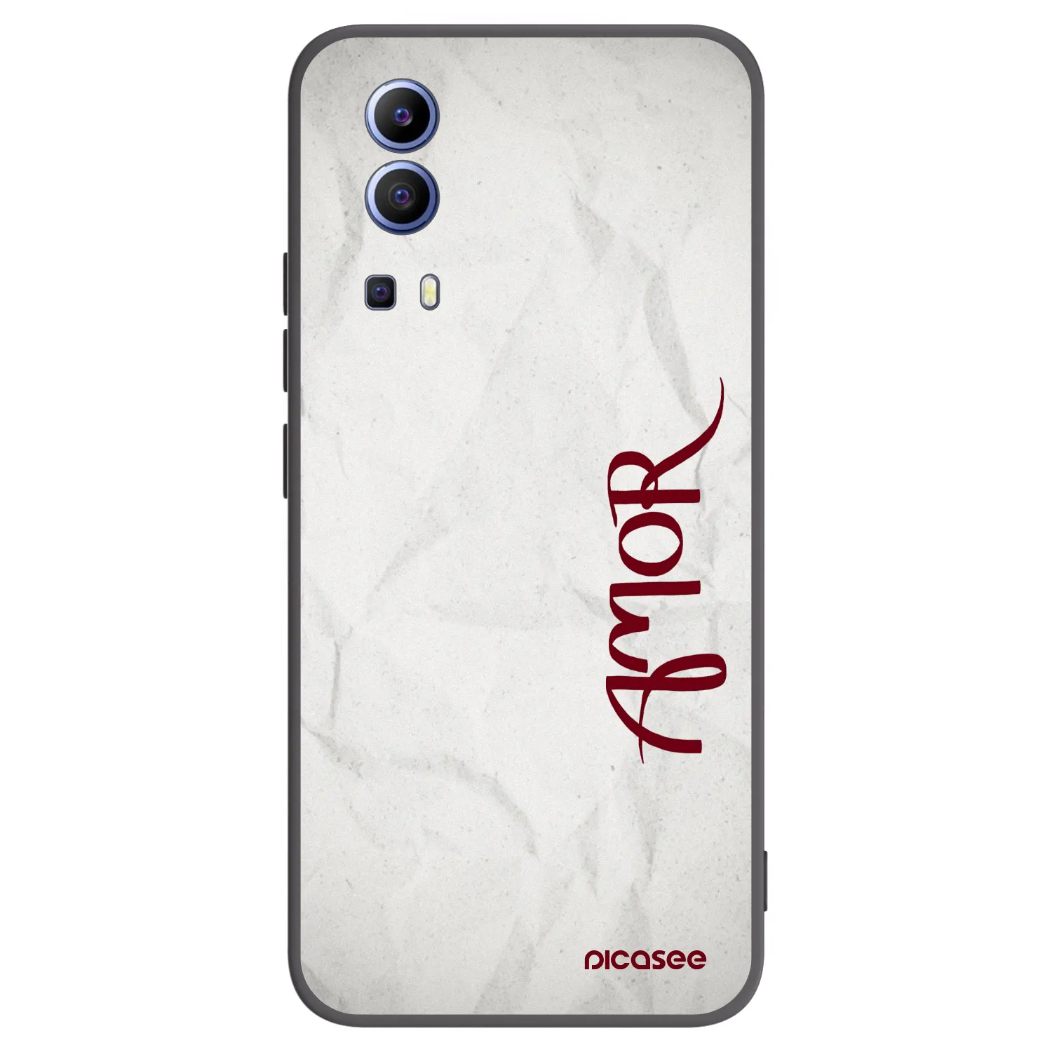Picasee Μαύρη θήκη σιλικόνης για Vivo Y52 5G - Amor