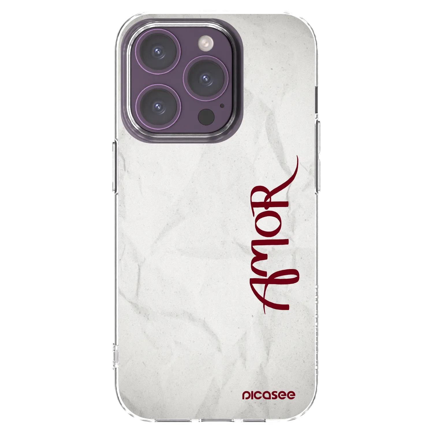Picasee διαφανής θήκη σιλικόνης Apple iPhone 14 Pro - Amor