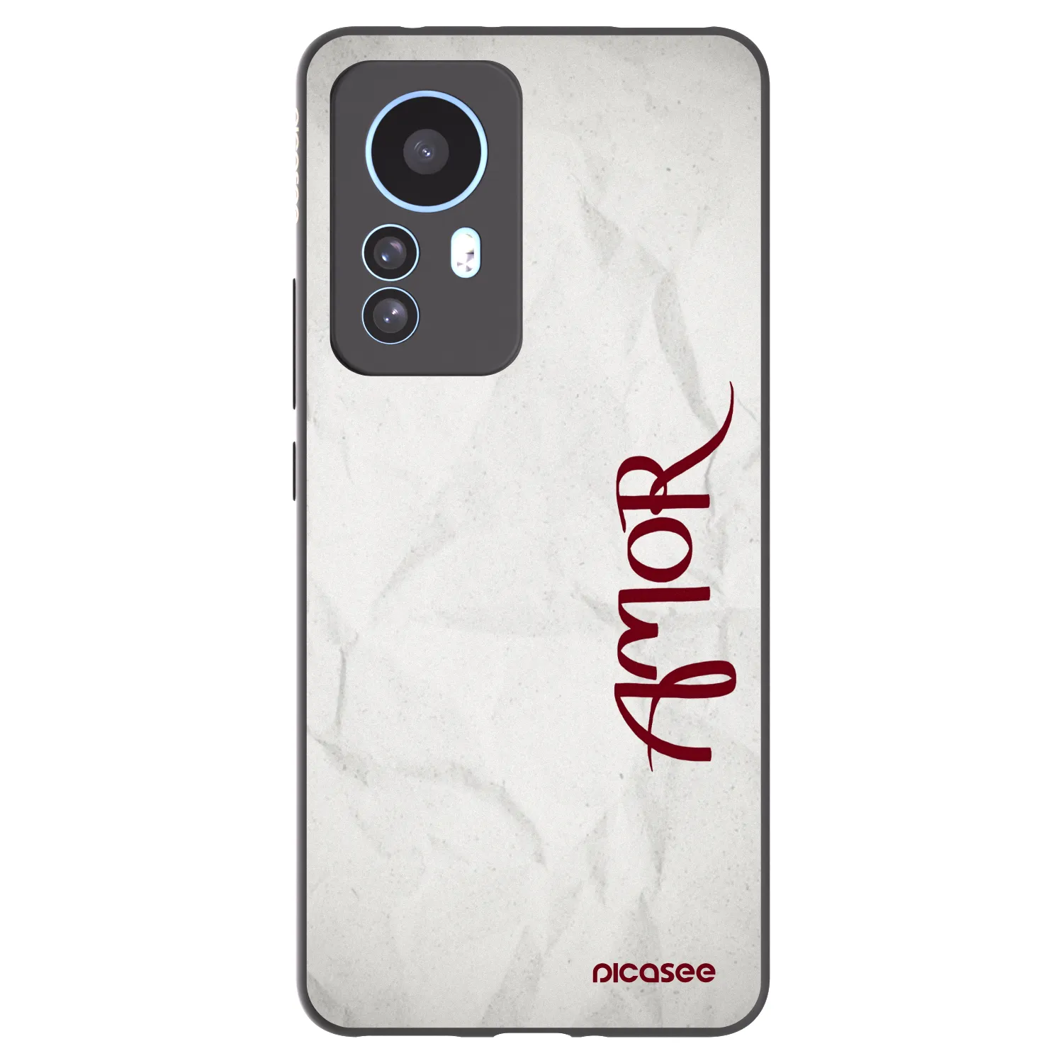 Picasee Μαύρη θήκη σιλικόνης για Xiaomi 12T Pro - Amor
