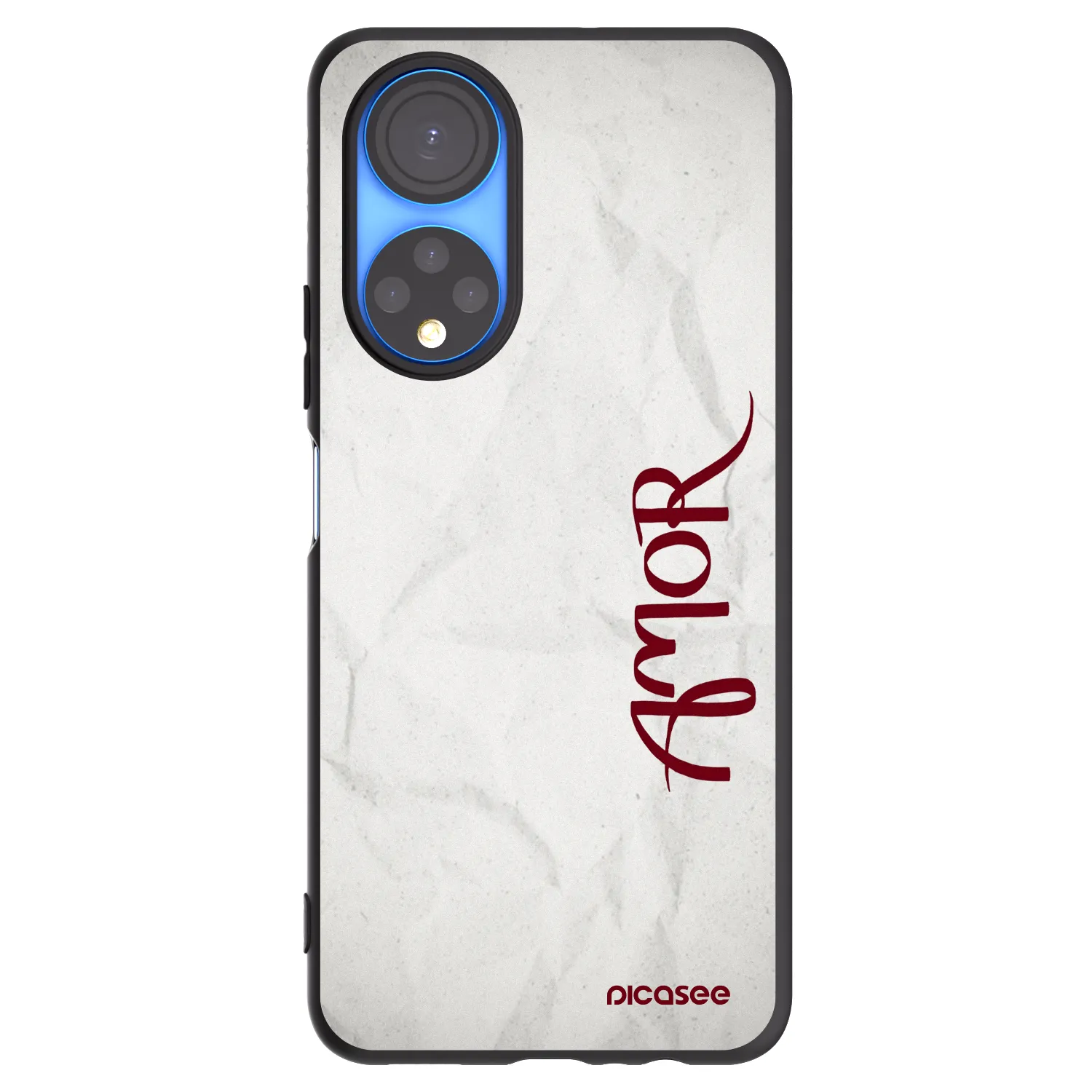 Picasee Μαύρη θήκη σιλικόνης για Honor X7 - Amor