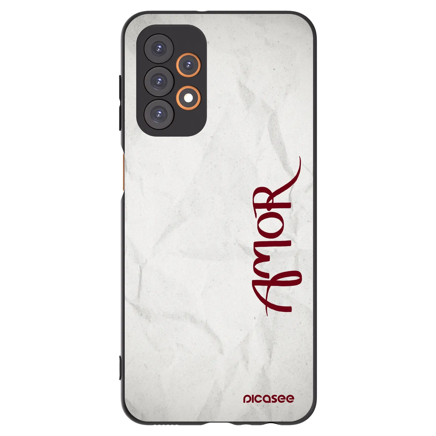 Picasee Μαύρη θήκη σιλικόνης για Samsung Galaxy A23 A235F 4G - Amor