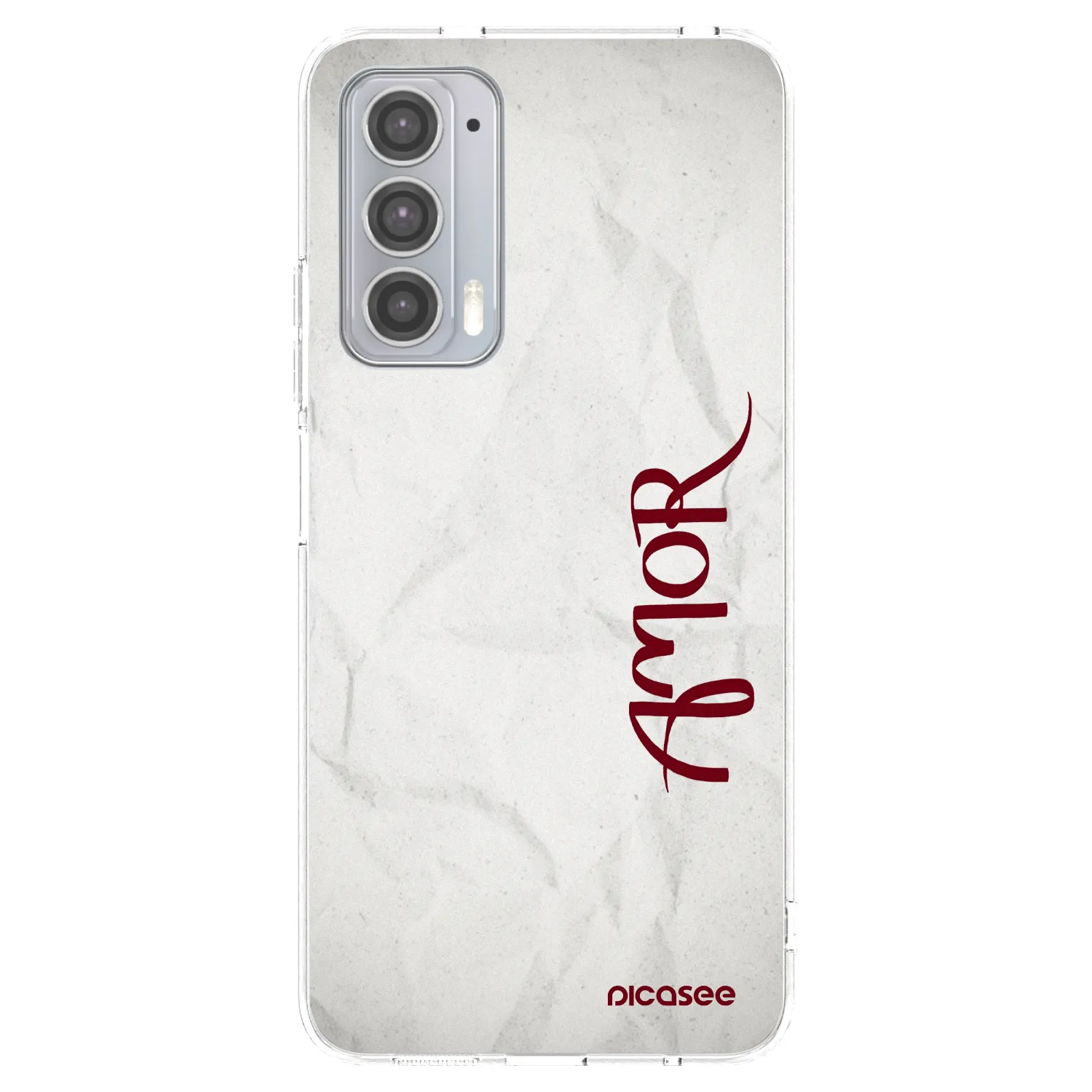 Picasee διαφανής θήκη σιλικόνης Motorola Edge 20 - Amor