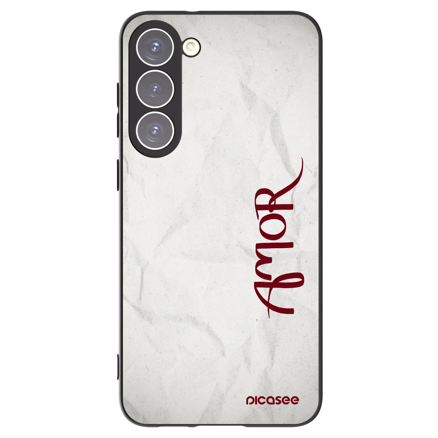 Picasee Μαύρη θήκη σιλικόνης για Samsung Galaxy S23+ 5G - Amor