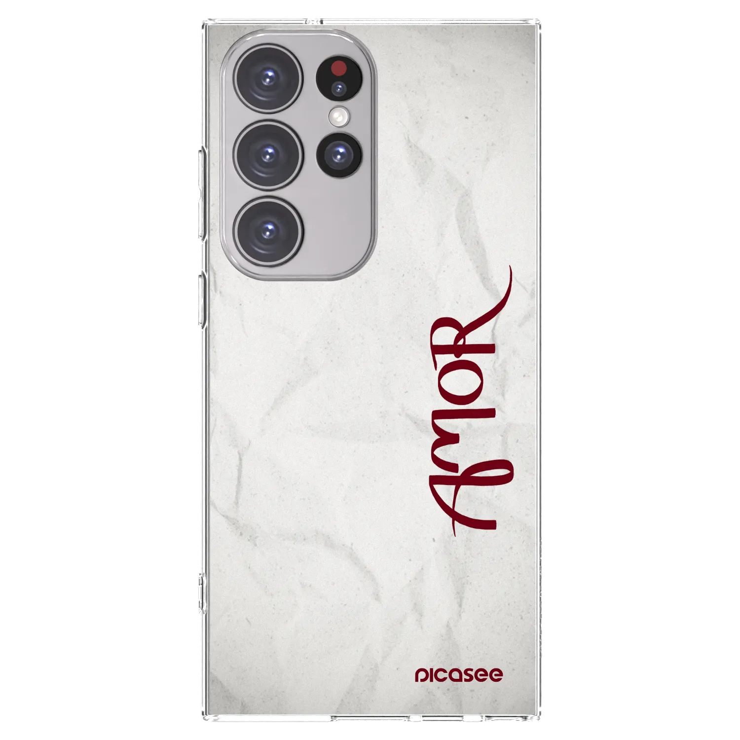 Picasee διαφανής θήκη σιλικόνης Samsung Galaxy S23 Ultra 5G - Amor