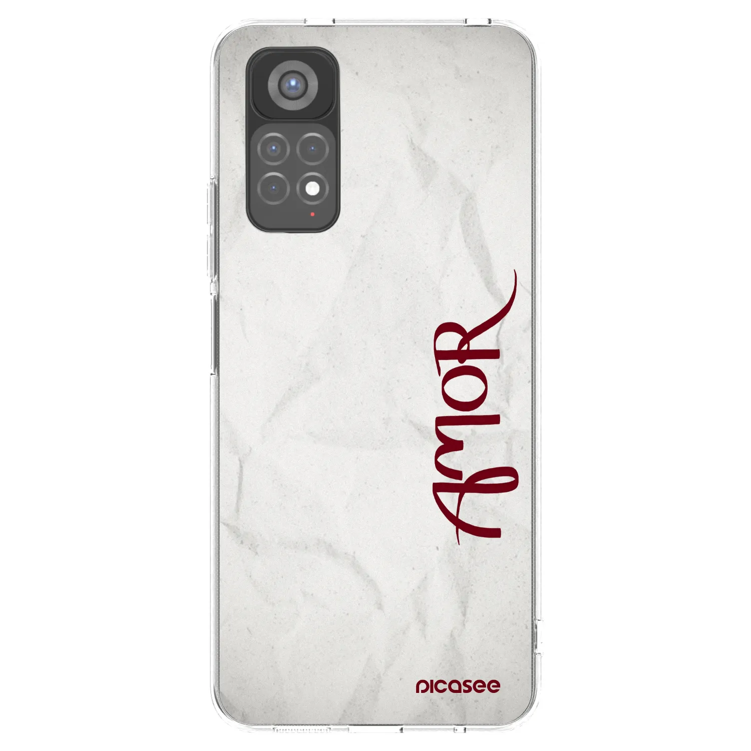 Picasee διαφανής θήκη σιλικόνης Xiaomi Redmi Note 11S 5G - Amor