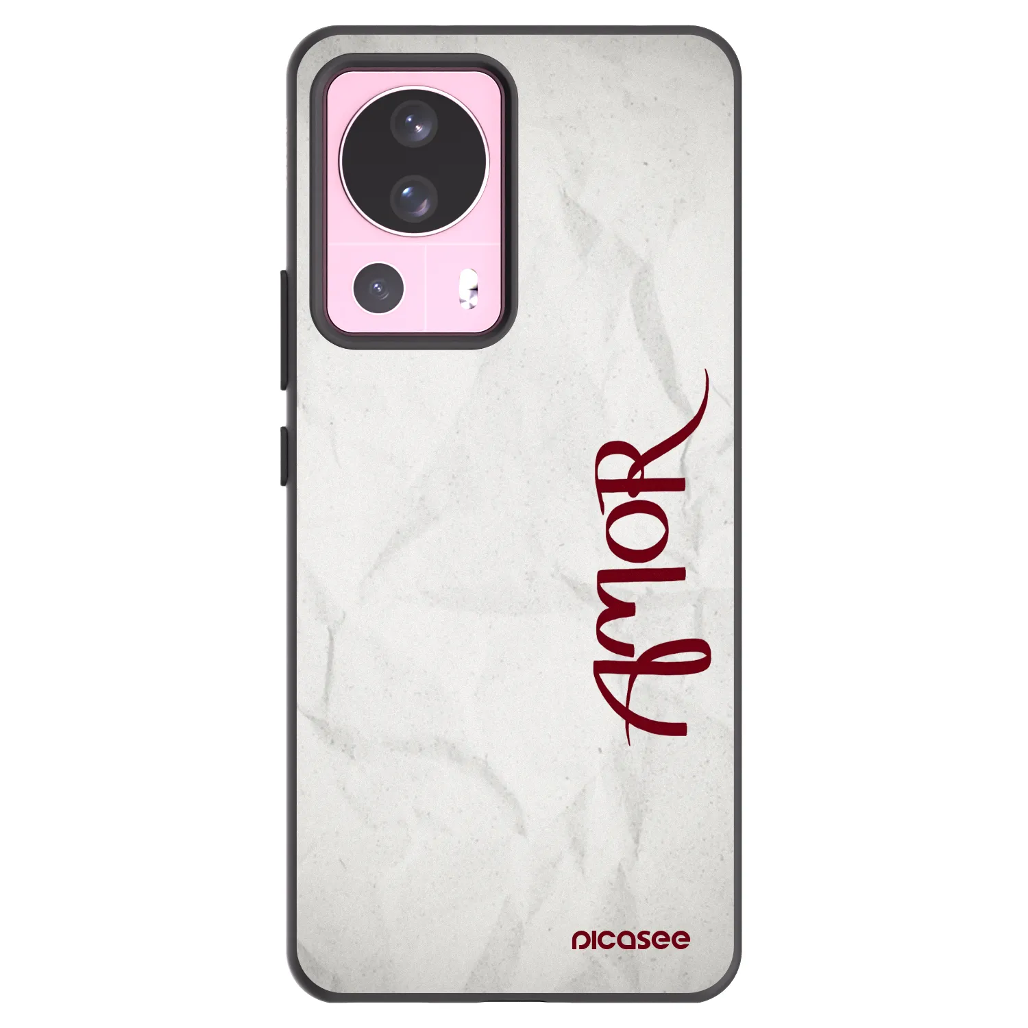 Picasee Μαύρη θήκη σιλικόνης για Xiaomi 13 Lite - Amor